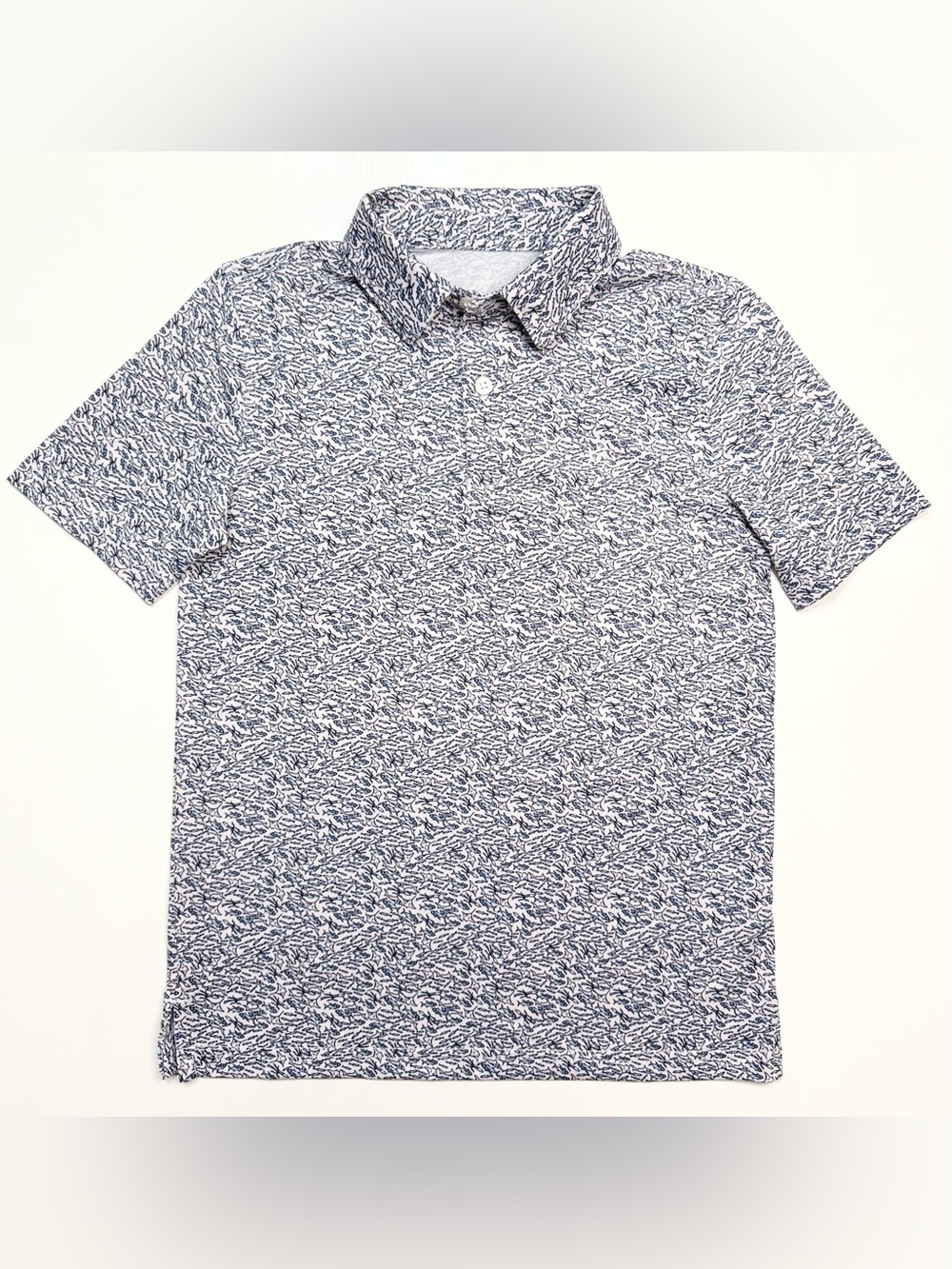 Southern Tide Boys Driver Schooling Fish Performance Polo Shirt - Med (8-10)